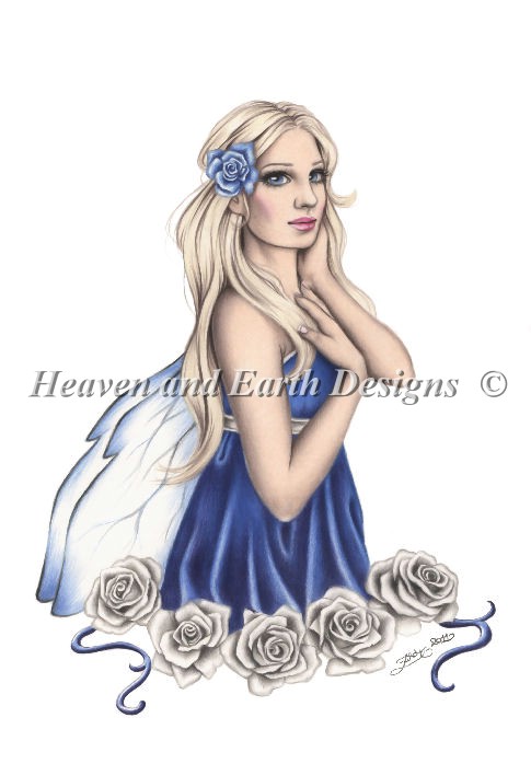 Winter Rose Fairy - Click Image to Close